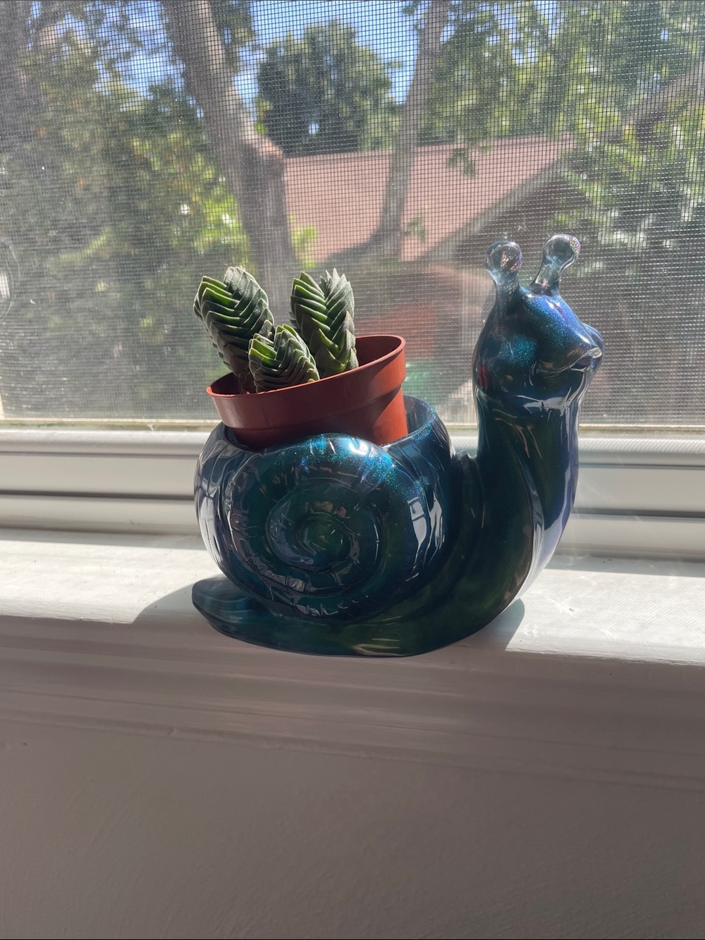 Snail pot planter so good